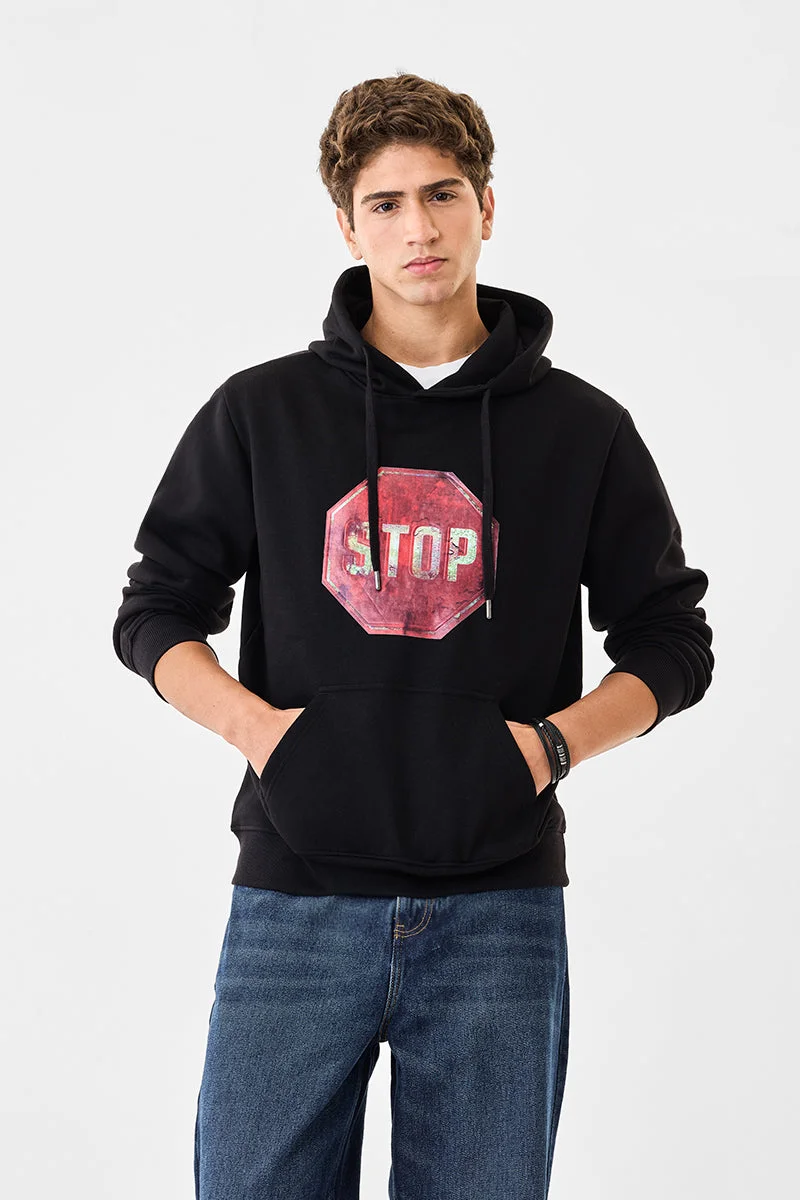 سنيتش Stop Sign Oversized Hoodie